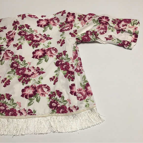 Nowadays Girls Floral Kimono Cardigan Size Small - Picture 11 of 14